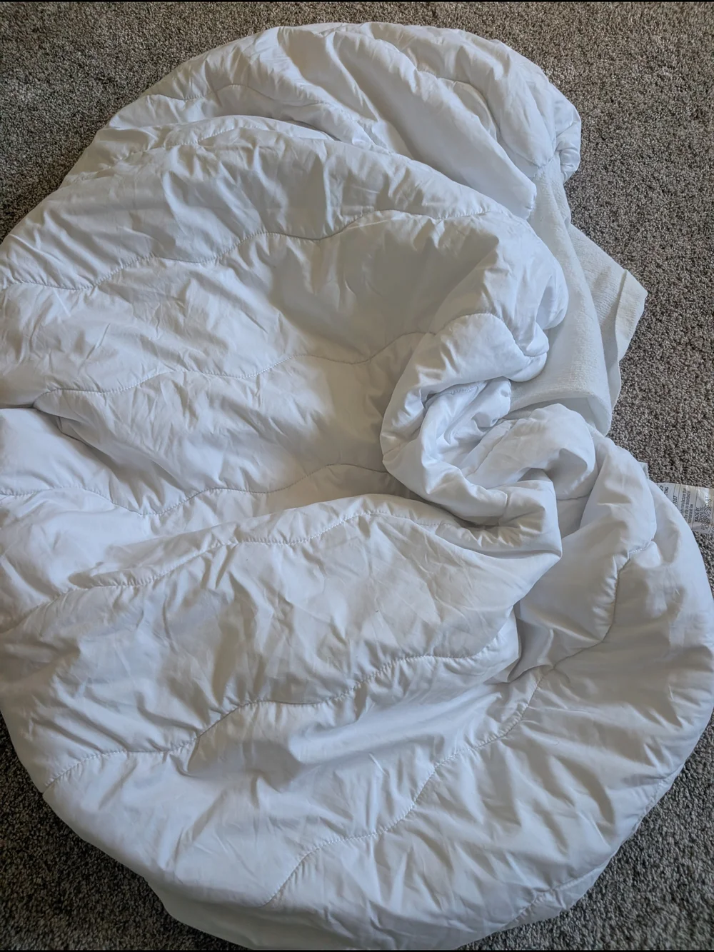 Haynes Twin White Fitted Crib/Small Mattress Sheet with Elastic Topper Cover